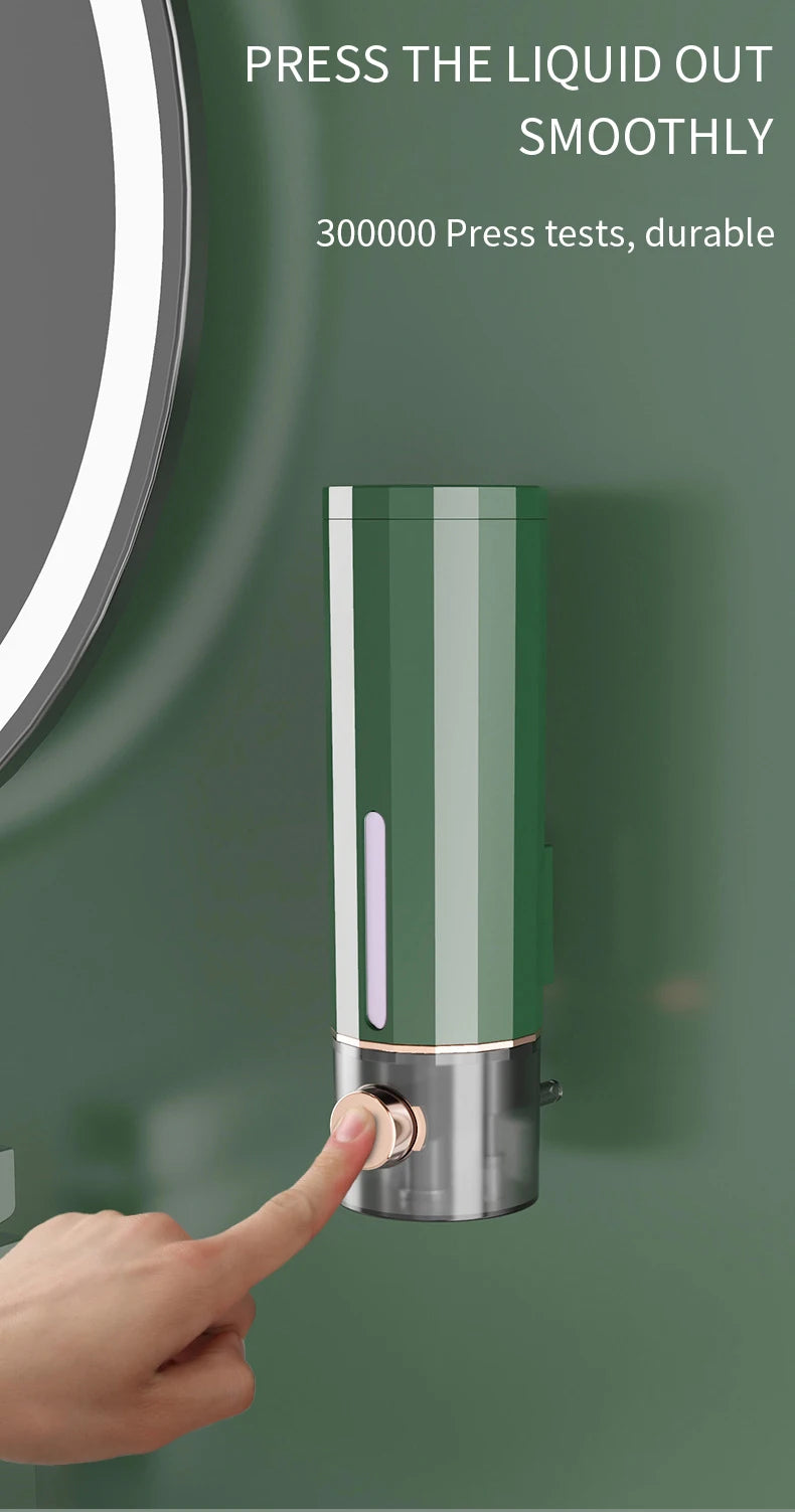 Manual Soap Dispenser Wall Mounted Bathroom Soap Dispenser Washing Hand Sanitizer Family Hotel Shower Gel Bathroom Tool