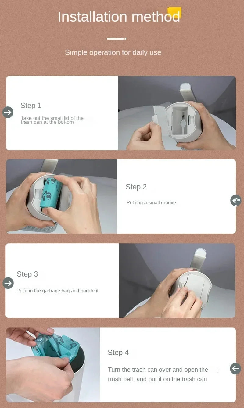 One Piece Cat Litter Scoop Efficient Cat Waste Scooper with Built in Garbage Bag Set Detachable Durable Pet Cleaning Supplies