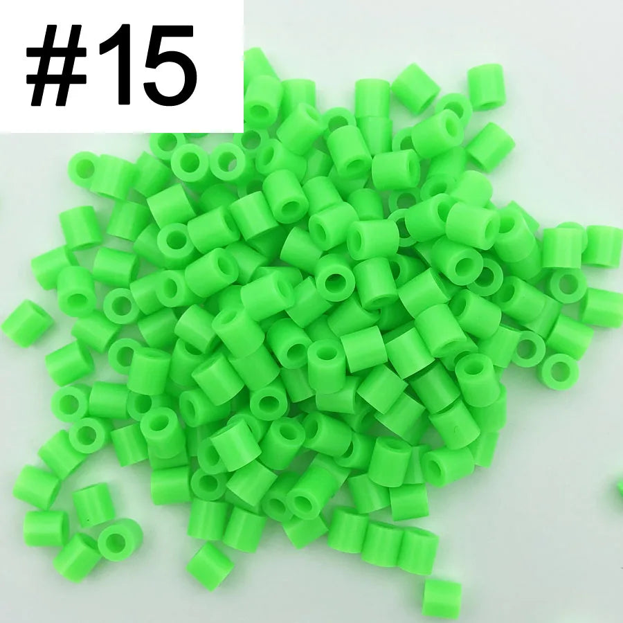 5mm 1000PCS  Black white gray blue green purple Hama Beads for Kids Iron Fuse Beads diy Puzzles Pixel Art Gift Children Toy