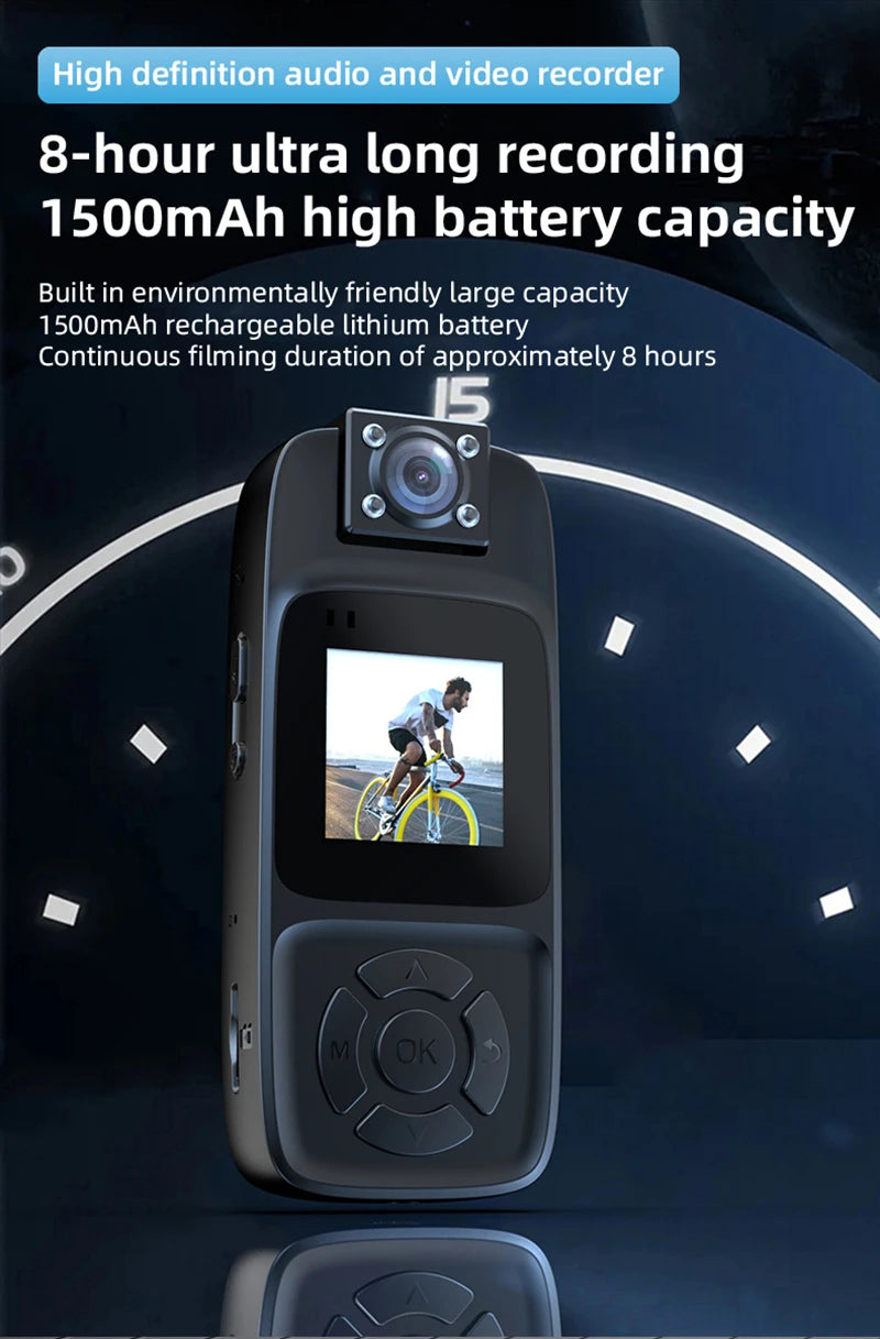 Xiaomi WiFi Mini Camera 4K HD Portable Digital Video Recorder Back Clip Police Body Cam Night Vision Sports Miniature Camcorder