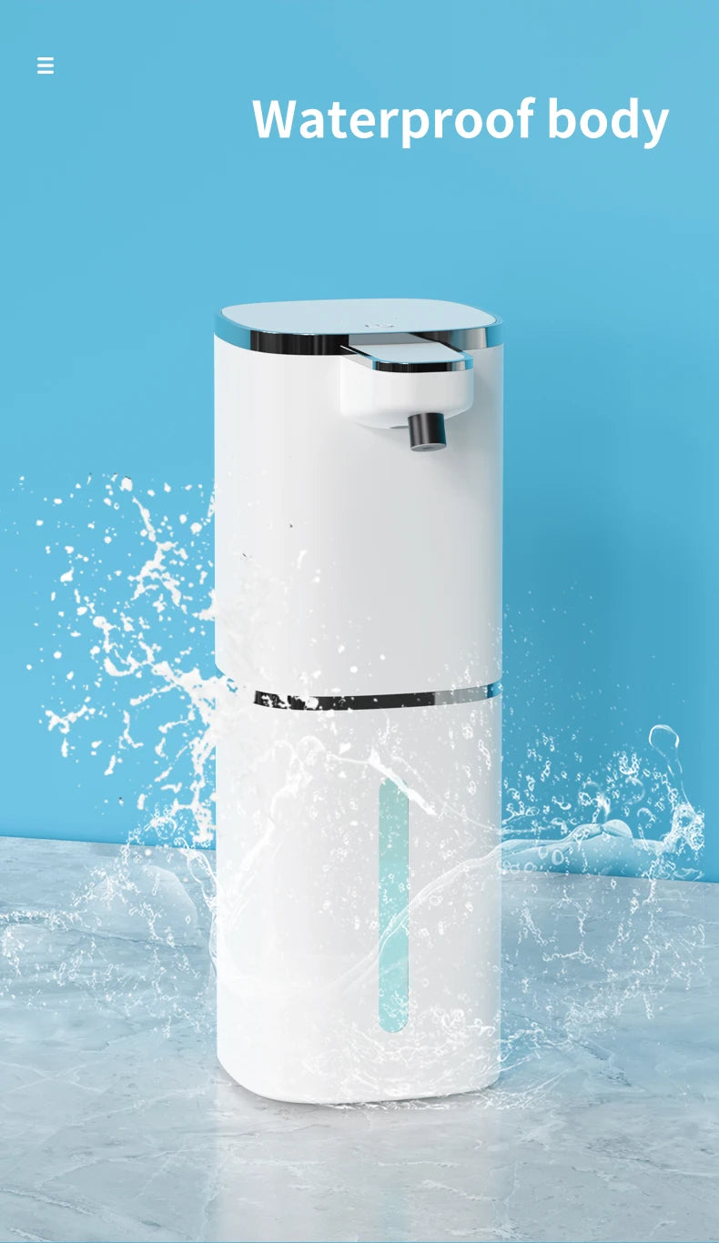 400ML Light Display Wall-Mounted Or Desktop 4-Levels Adjustable Induction Infrared Electric Automatic Smart Sense Soap Dispenser