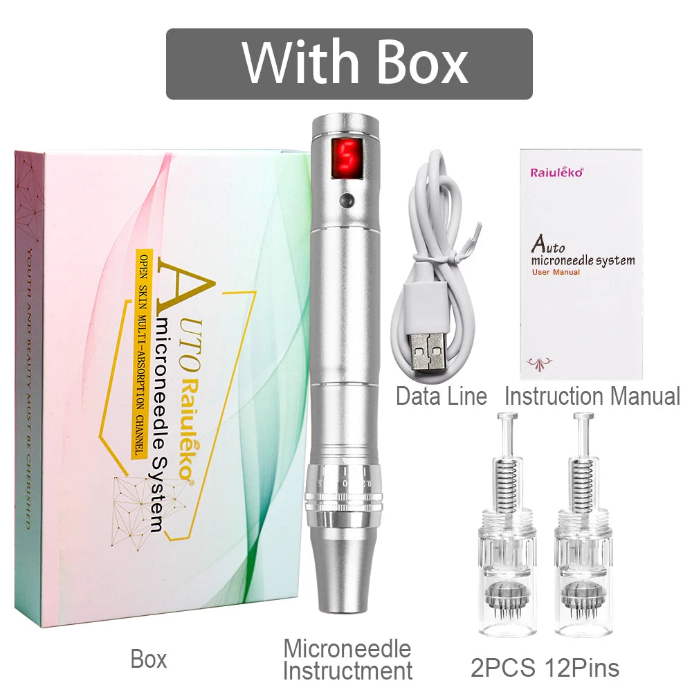 Electric Dr.imp Pen Wireless Dermapen Beuty Care Machine Mute Derma Pen Needle Cartridge Microneedling Tips Nano Micro Needles