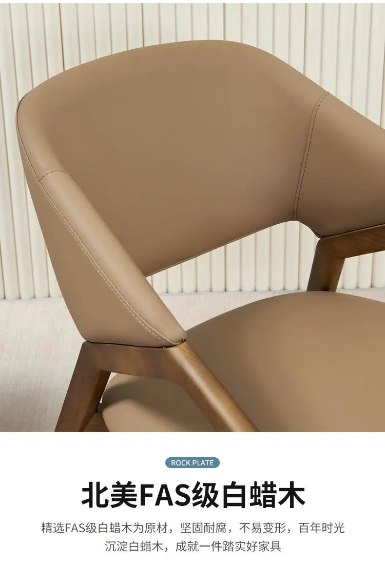 Nordic Simple Chair Solid Wood Italian Lounge Clear Aesthetics Modern Chairs Designer Entrance Minimalist Muebles Furniture