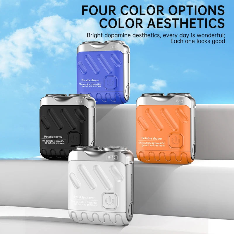 9000RPM High Speed Premium Portable Shaver Magnetic Blades 60Days Battery Life Type C Fast Charge IPX7 Waterproof Travel Razor