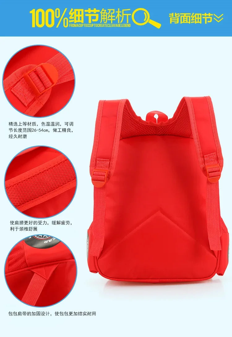 New kindergarten schoolbag children backpack 3D cartoon car shape large capacity boys and girls backpack
