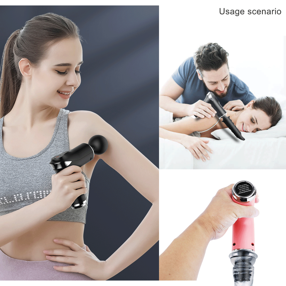 Fascia Massge Gun Vibration Deep Tissue Muscle Relaxation Massager Portable Fitness Device For Body Neck Arm Pain Relife