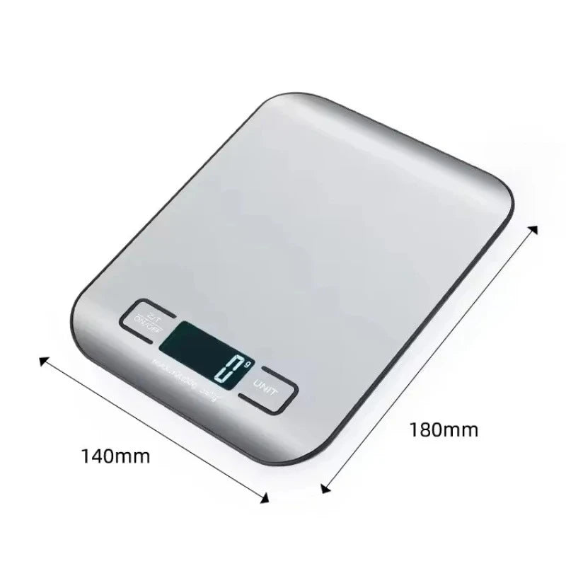New 5kg-1g Digital Electronic Kitchen Scale with LED Display Stainless Steel Panel Ideal for Home Jewelry Snacks &Baking