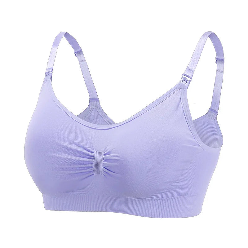 High Quality Maternity Nursing Bras Cotton Breastfeeding Pregnant Underwear Seamless Large Size Breathable Bra Push Up