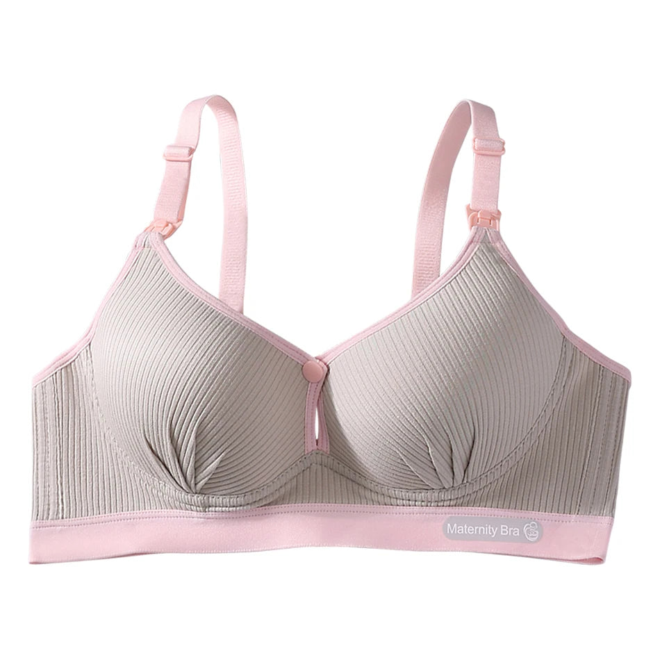 Maternity Nursing Bra No Underwire Front Open Summer Support Cups Bralette Soft Comfort for Pregnant Women Underwear Clothing