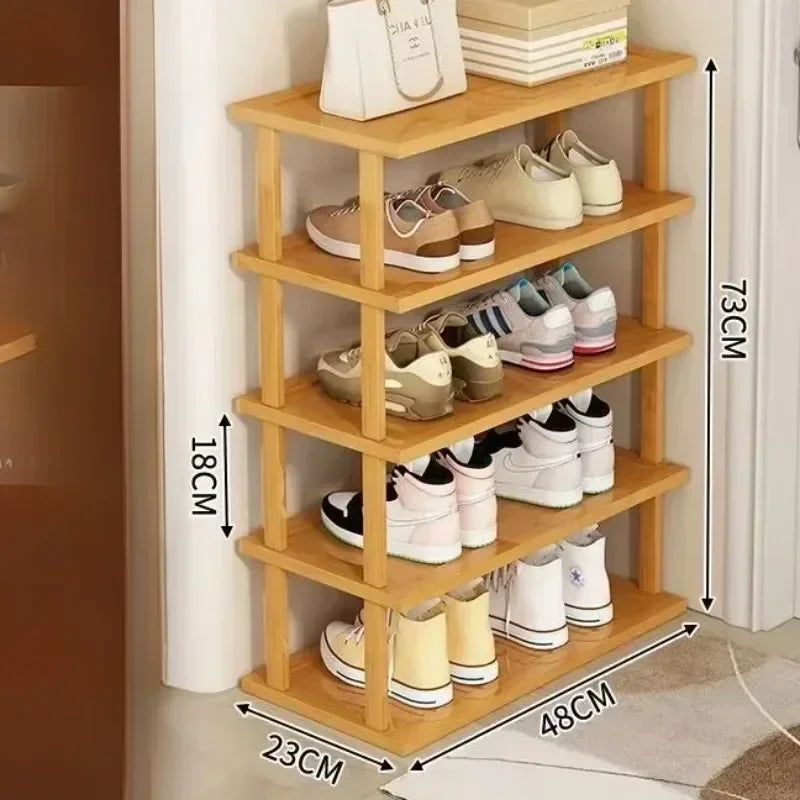 Bamboo Shoe Rack Detachable Shoe Rack for Easy Installation Storage Rack Entrance Storage Rack Multi-layer Simple Storage Rack