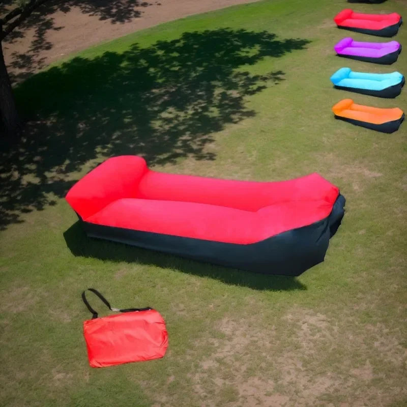 Portable Inflatable Sofa Chair - Quick Inflation and Deflation, Sofa with Storage Bag, Suitable for Travel, Camping - Picnicking