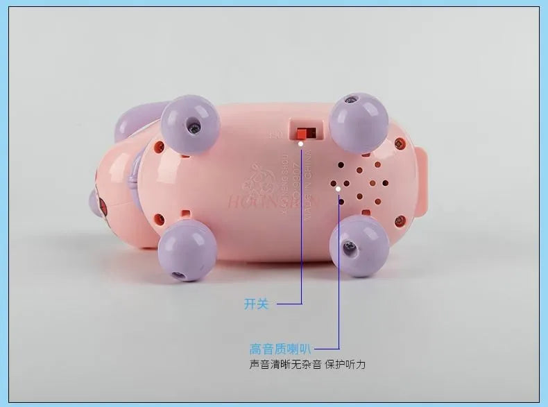 Electric leash machine, puppy toy, cartoon animal that can walk, light, music, pet dog