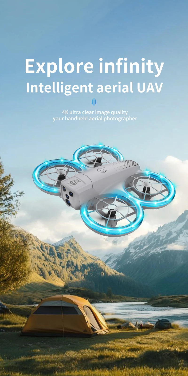 High-definition aerial photography drone remote control quadcopter children's toy
