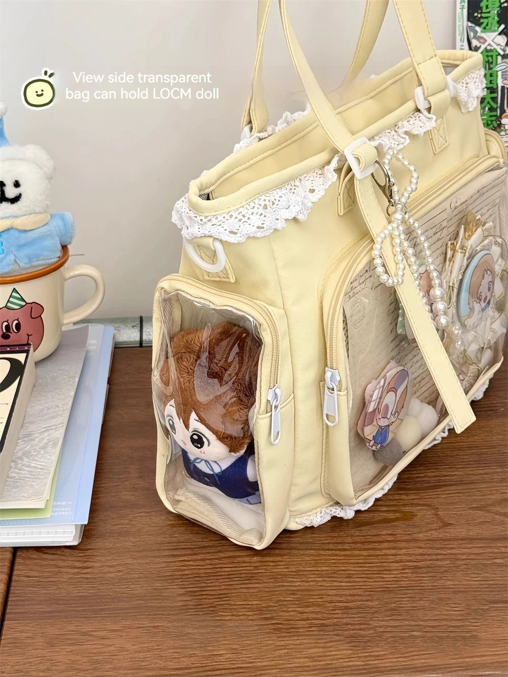 Ballet Girl Large Appetite Itabag Japanese Two-Dimension Single Shoulder Crossbody Bag Gift For Friends Women'S Handbag