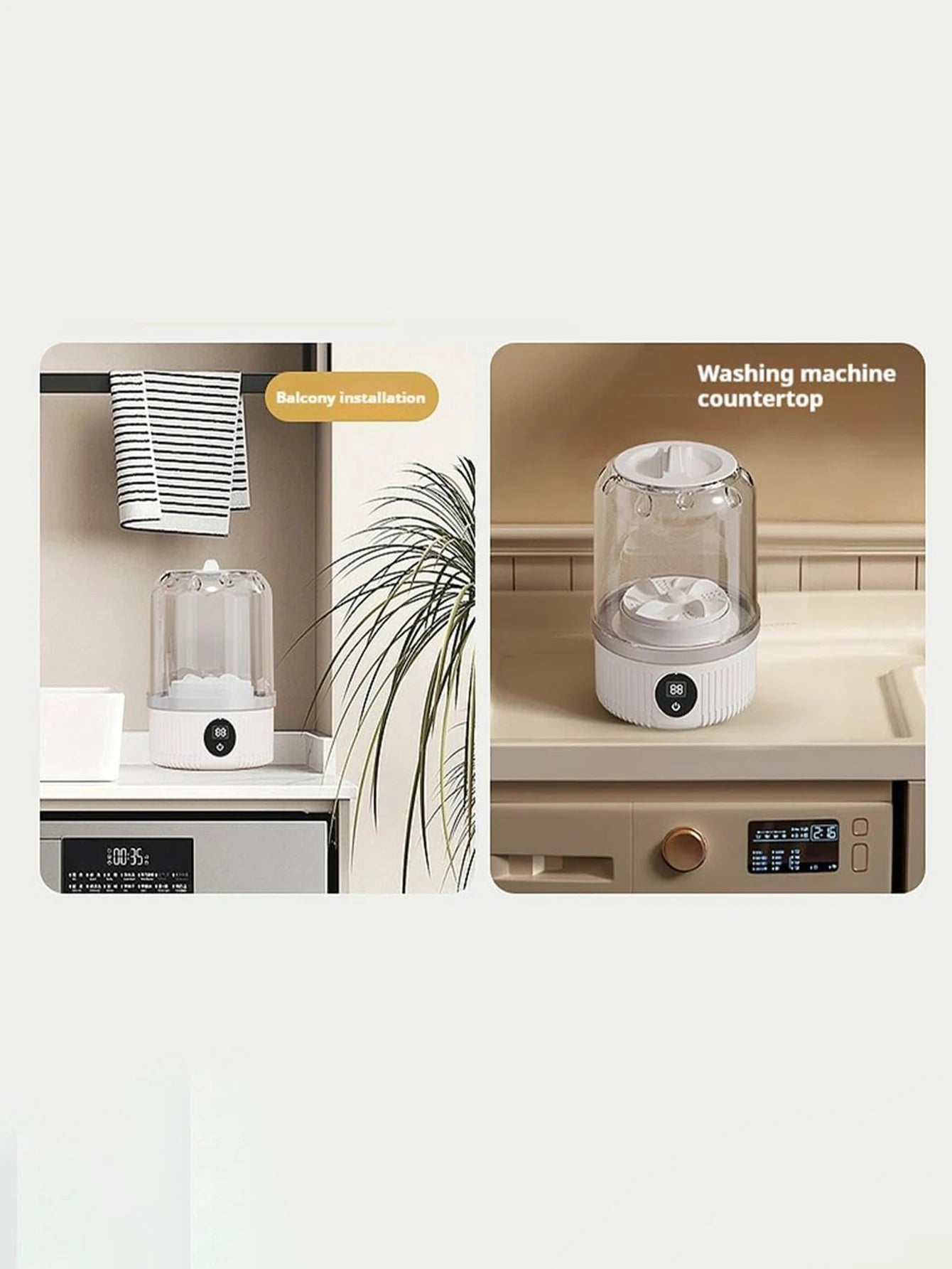 Portable Washing Machine, Underwear Washer, Small Washing Machine, Mini Washing Machine, Rechargeable Cordless Washing Machine