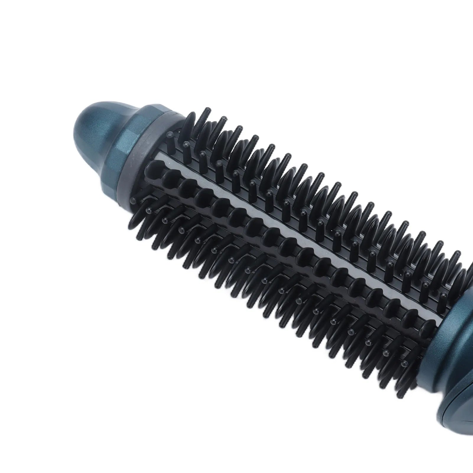 Curling Brush 2 In 1 Curling Brush Straight Curly Hair Dual Purpose Green Portable Thermostatic Electric Hair Brush US Plug 110V