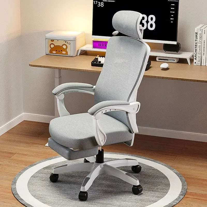 Ergonomic Office Chair Adjustable Mesh Headrest Backrest Relaxing Cushion Chaise Furniture Plaza Aliexpress Spain Boss Chair