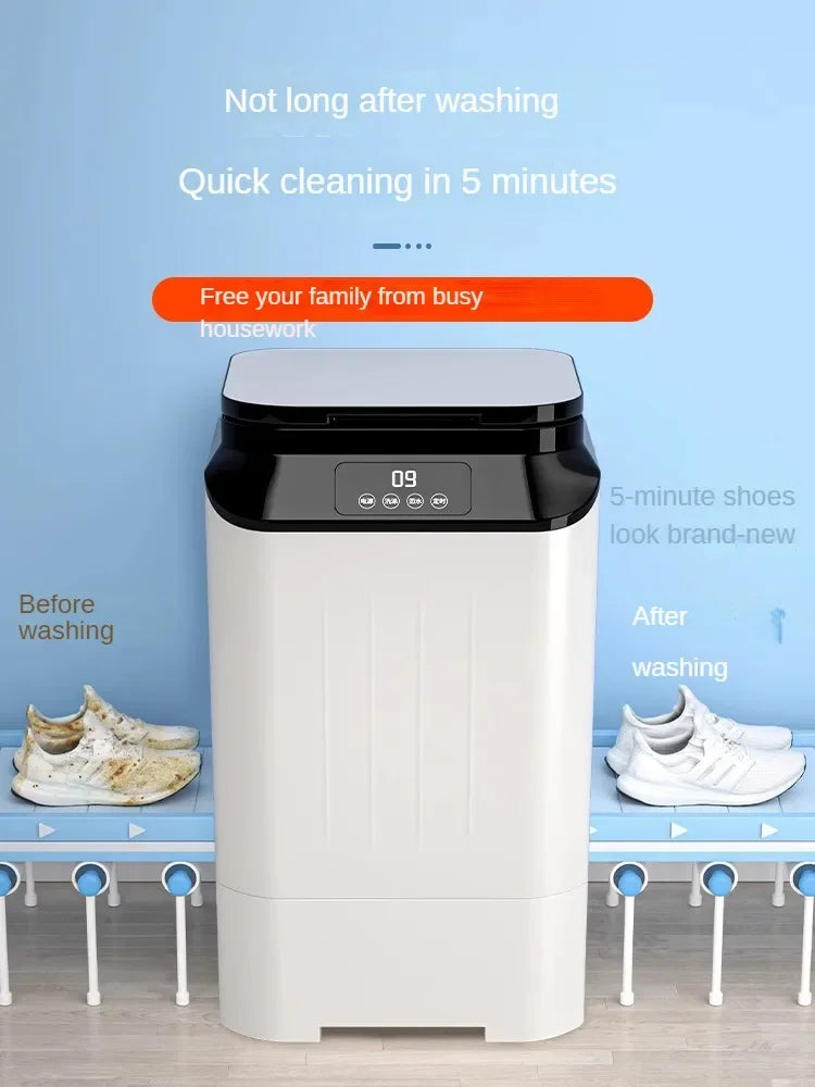 220V shoe washing machine, fully automatic washing and stripping integrated small shoe and sock dedicated washing machine BAA