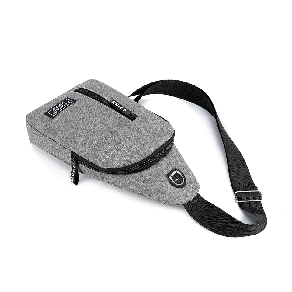 Men's Crossbody Bag Single Shoulder New Trend Chest Bag Fashionable and Portable Men Shoulder Bag