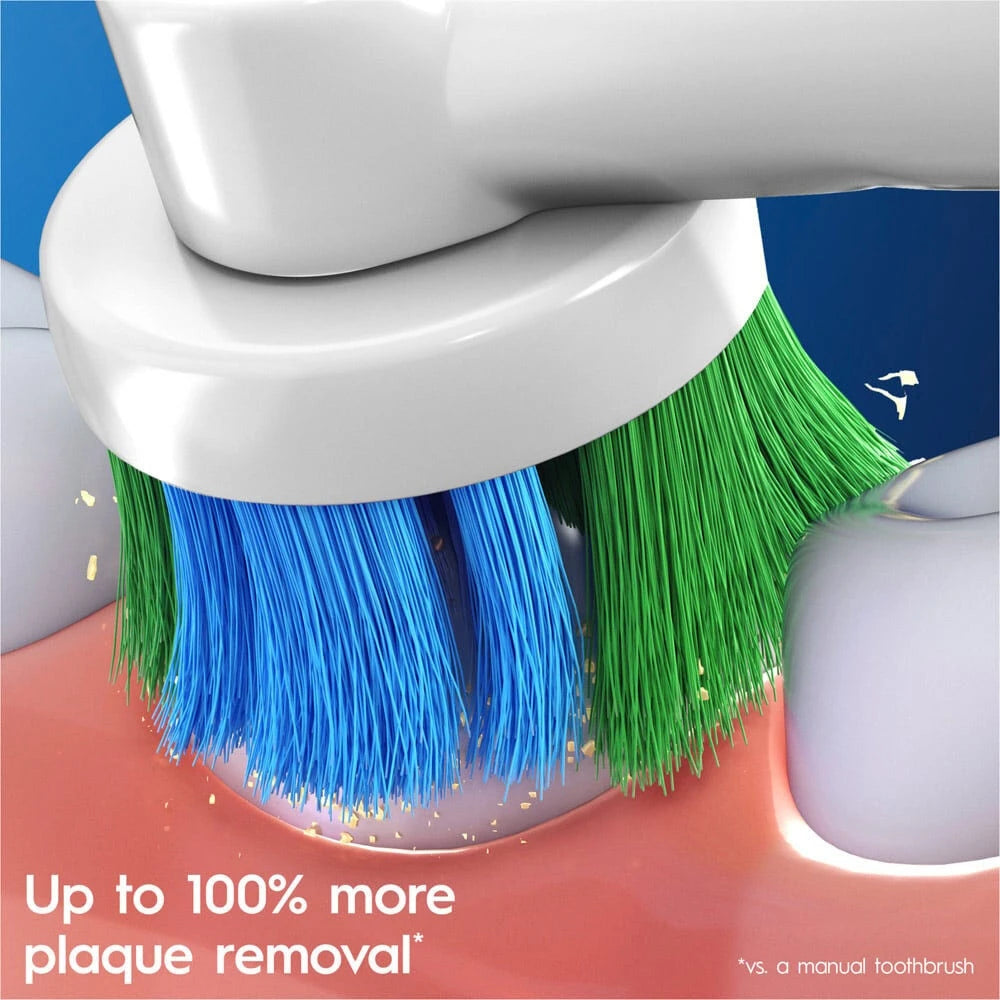 Oral B Rotation Electric Toothbrush AA Battery 7600 Rpm Cross Action Cleaning Teeth Tooth Brush with Brush Refills