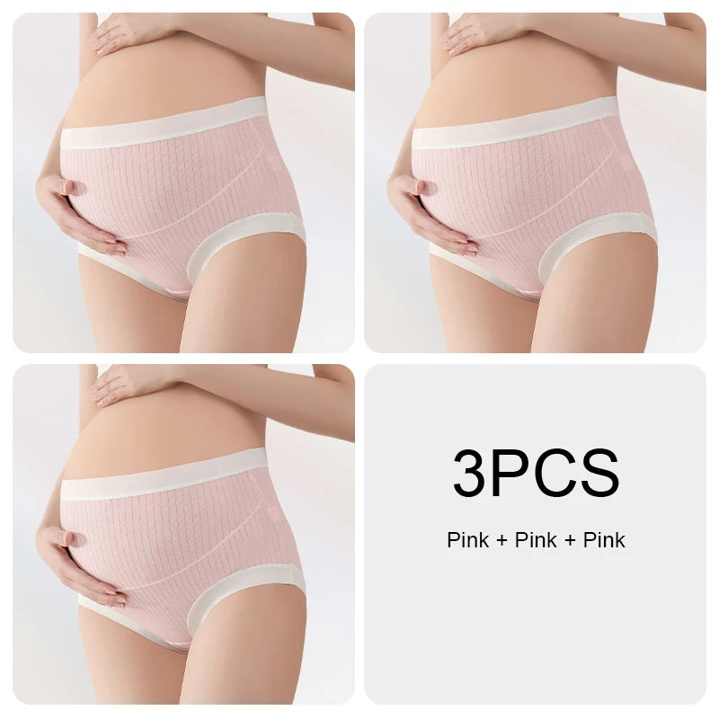 3PCS High Waist Breathable Comfort Briefs Soft Maternity Dresses for Pregnant Women Push Up Panties Pregnant Woman Clothes Pants