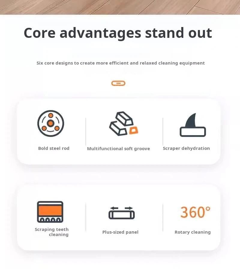 Microfiber Mop with Bucket, 360 Rotating, Flat Squeeze, Floor Cleaner Tool, Home Kitchen, Multifunction Cleaning Mops