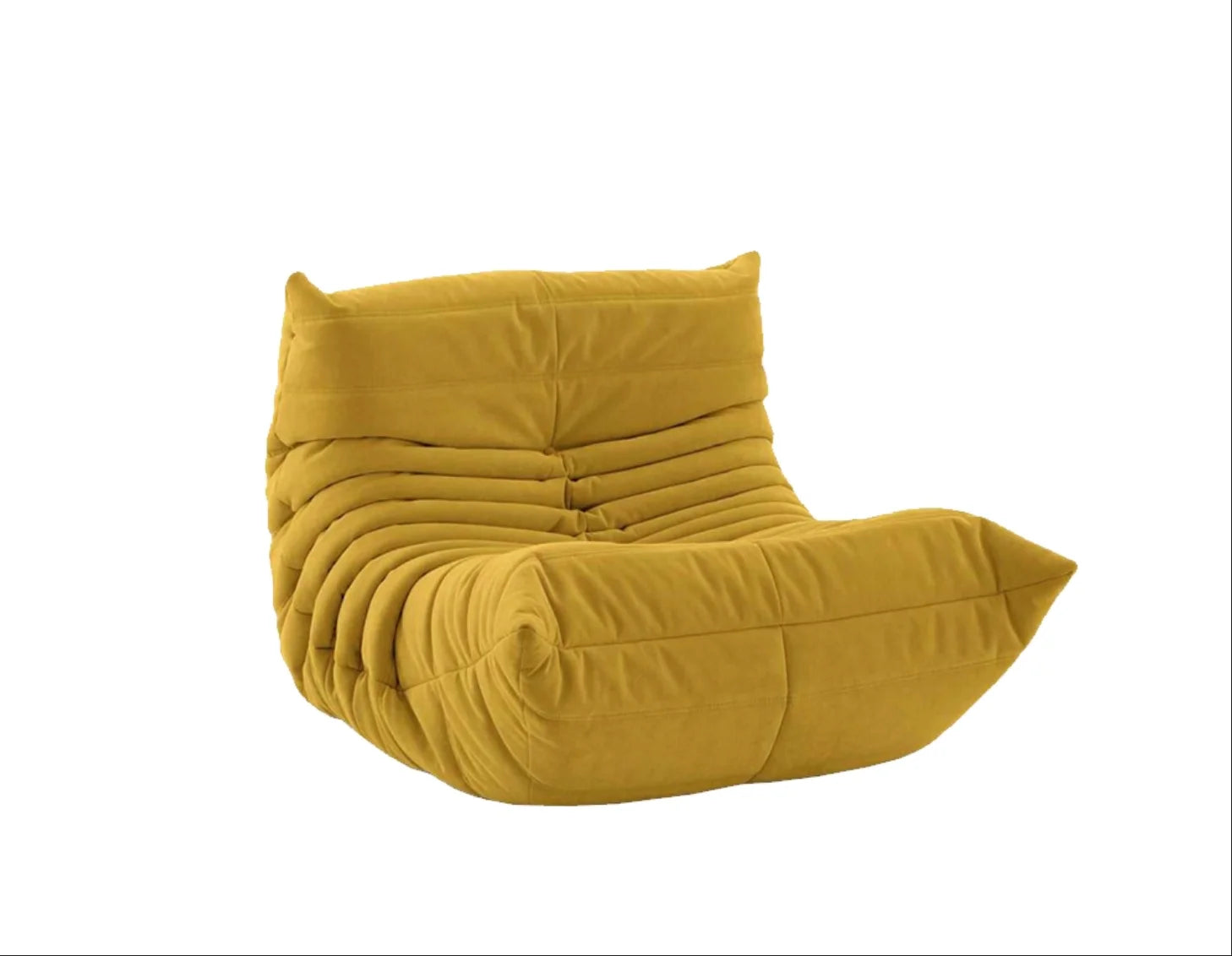 Collection house designer togo floor-to-ceiling single sofa Nordic balcony study lazy caterpillar Internet celebrity cream sofa