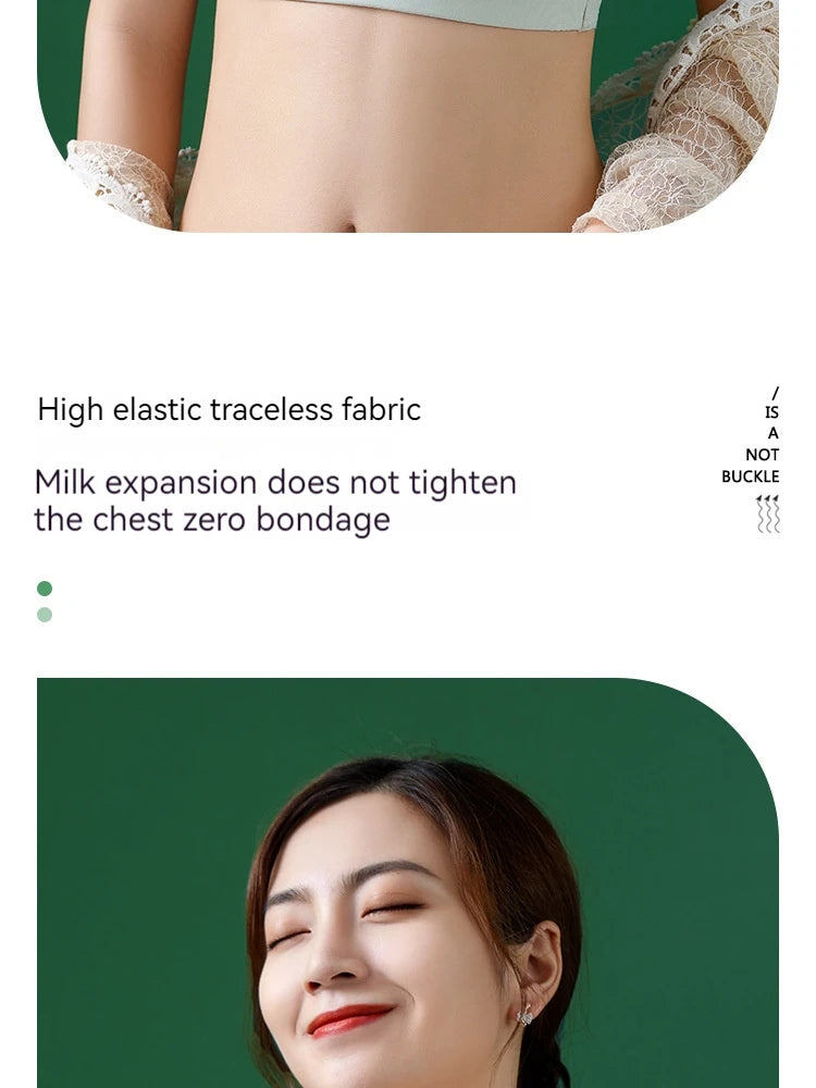 Thin Lace Maternity Breastfeeding Underwear For Women Comfortable Breathable Gathered Anti Sagging Bra For Pregnant Women