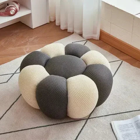 Single Seat Designer Pumpkin Lazy Sofa Balcony and Bedroom Can Lie Down and Recline Italian Minimalist Rochburg Football Sofa