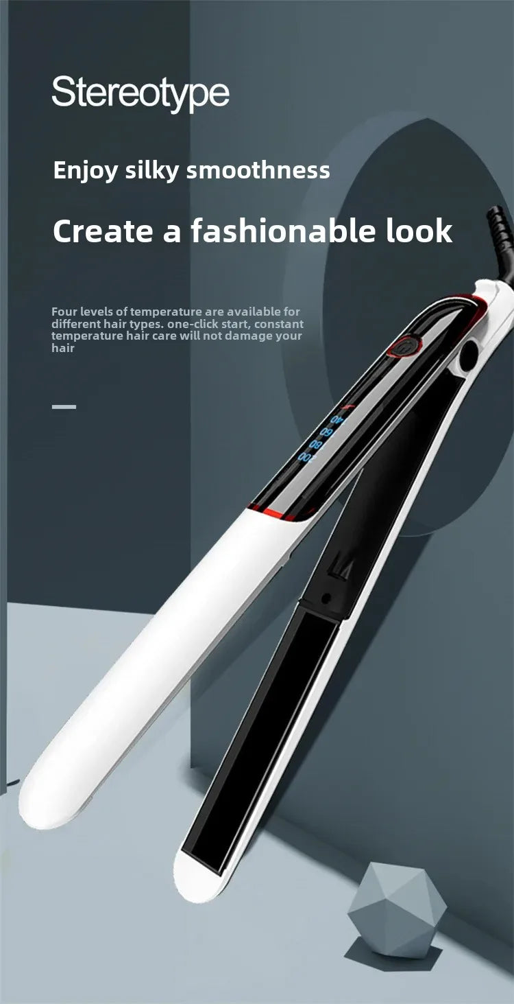 Professional Ionic Hair Loss Ceramics Rapid Heating Hair Loss Curl Flat Iron Negative Ion Hair Loss Curl Straightening Iron Rod