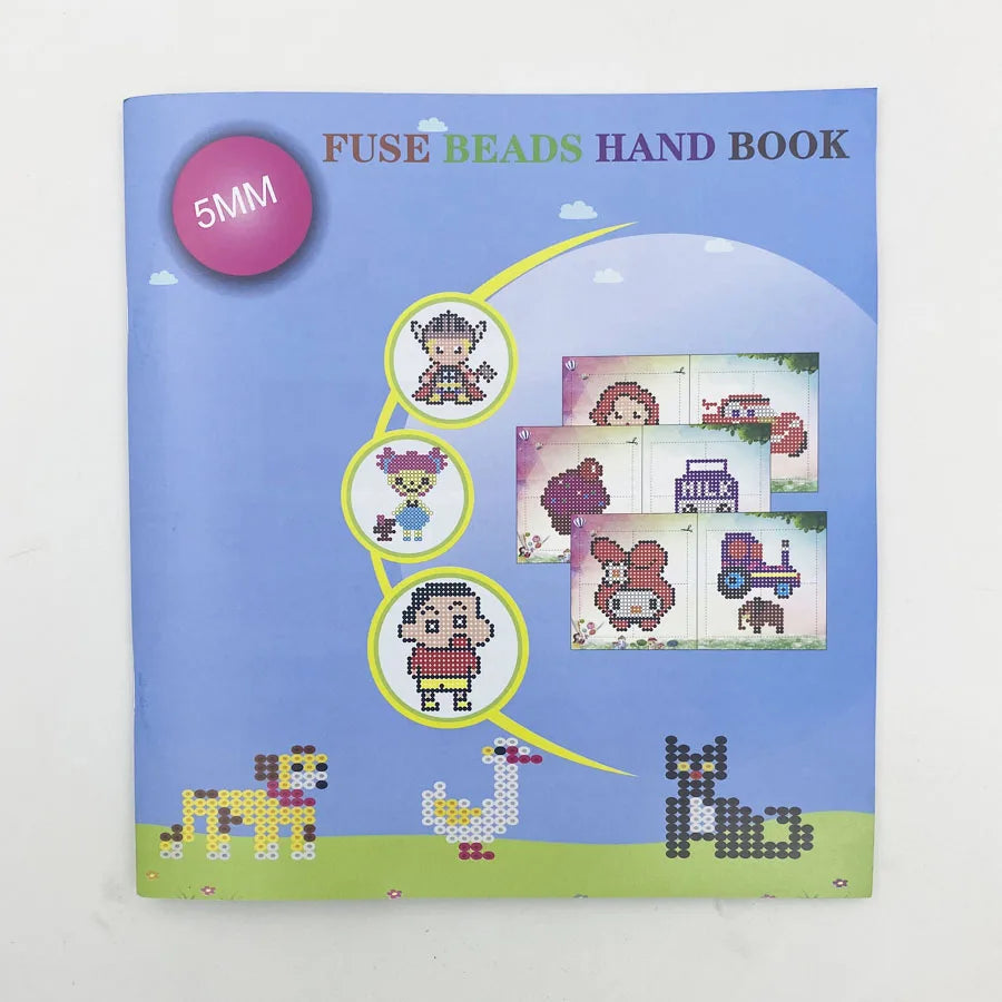 5mm 1000PCS  Black white gray blue green purple Hama Beads for Kids Iron Fuse Beads diy Puzzles Pixel Art Gift Children Toy