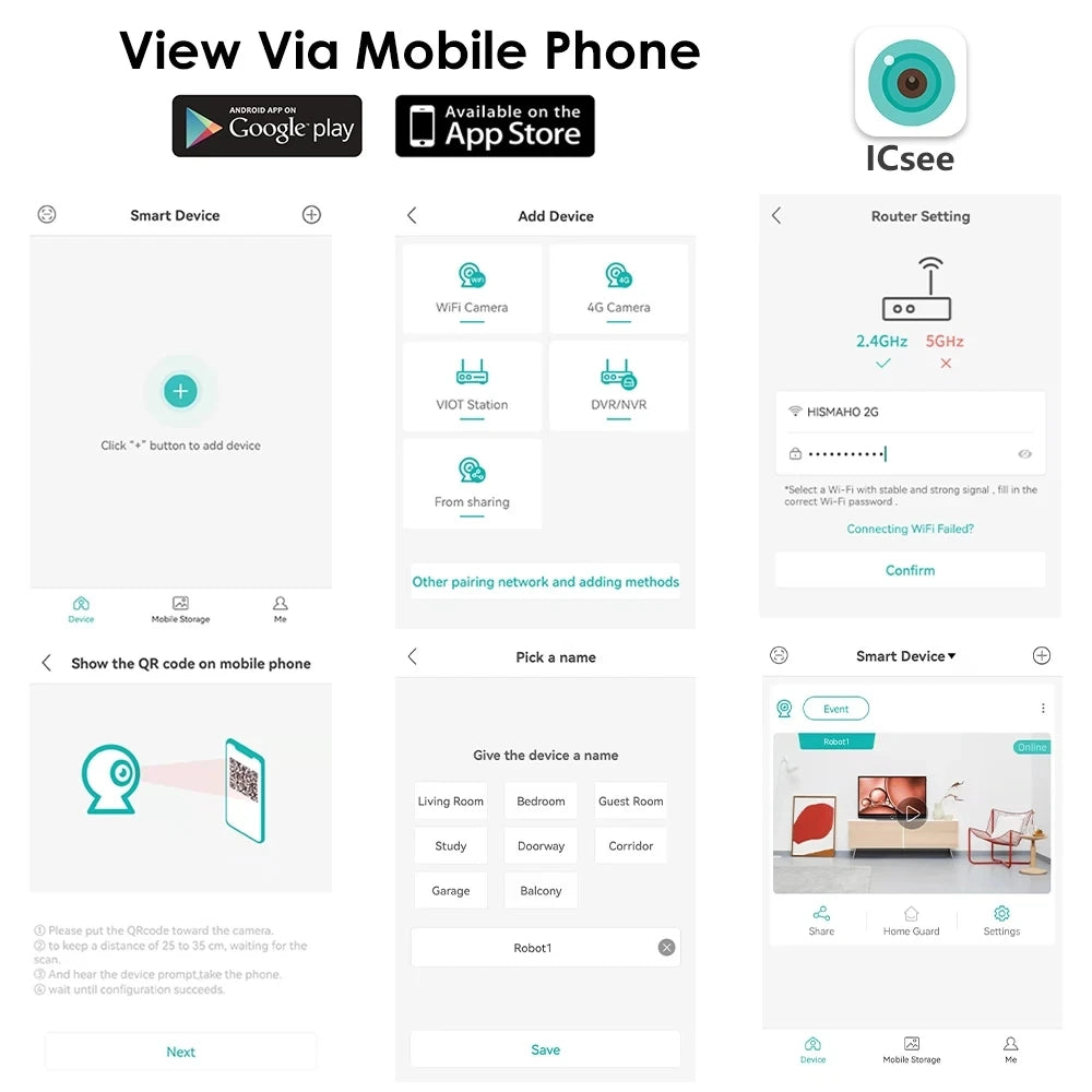 4MP 2K PTZ Wifi Camera Video Call with 2.8 Inch IPS Screen Baby Cry Sound Detection Security IP Camera 3MP Baby Monitor iCSee
