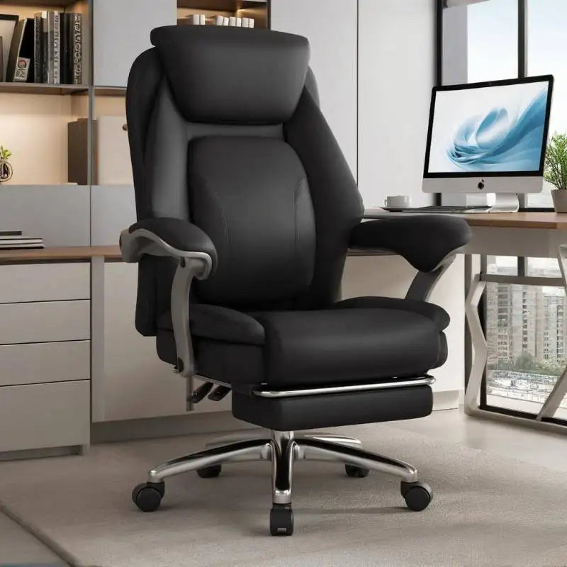 Foot Rest Ergonomic Office Chair Comfortable Designer Relax Luxury Swivel Office Chair Pliable Wheel Sillas Escritorio Furniture