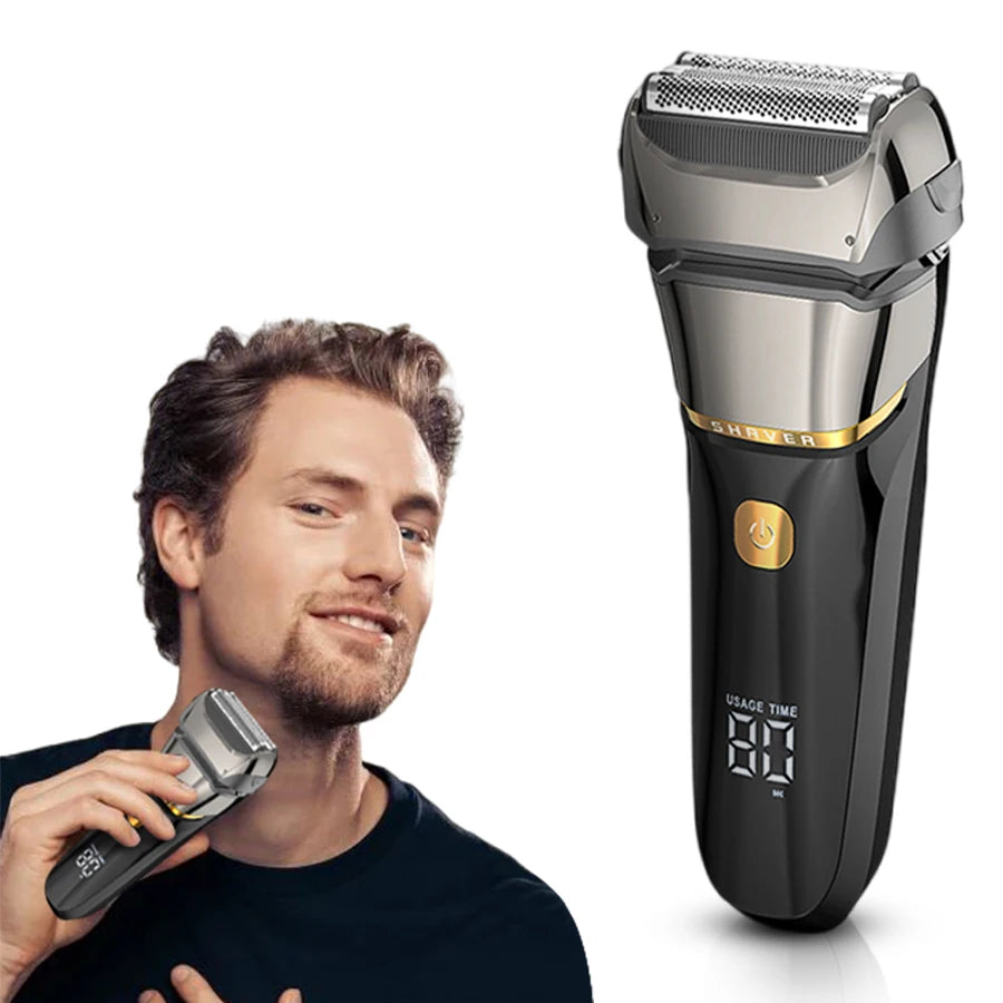 Men's electric shaver, reciprocating aluminum foil shaver, USB rechargeable shaver, holiday gift