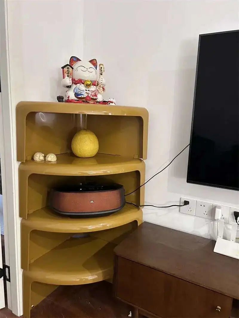 Nordic Round Color Side Table Creative ABS Plastic Coffee Tables Designer Living Room Furniture Modern Home Storage Corner Table