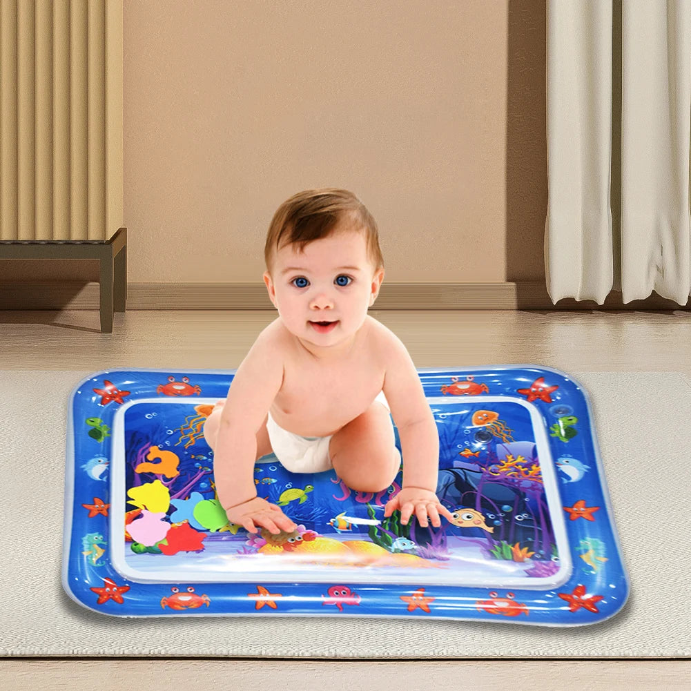 Baby Water Play Mat Inflatable Toys Children's Mat Kids Thicken PVC Playmat Toddler Activity Play Center Water Mat for Babies