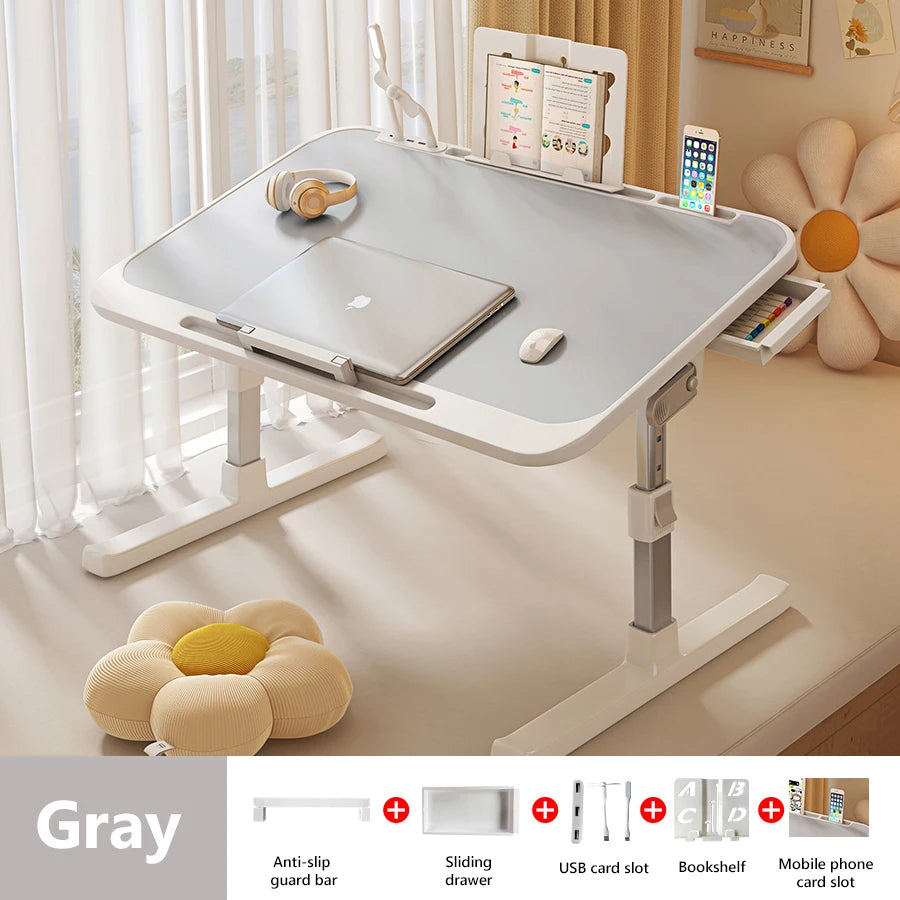 Laptop Desk Foldable Bed Table Adjustable Computer Gaming Desk Portable Folding Table Mesa Plegable Home Working Furniture