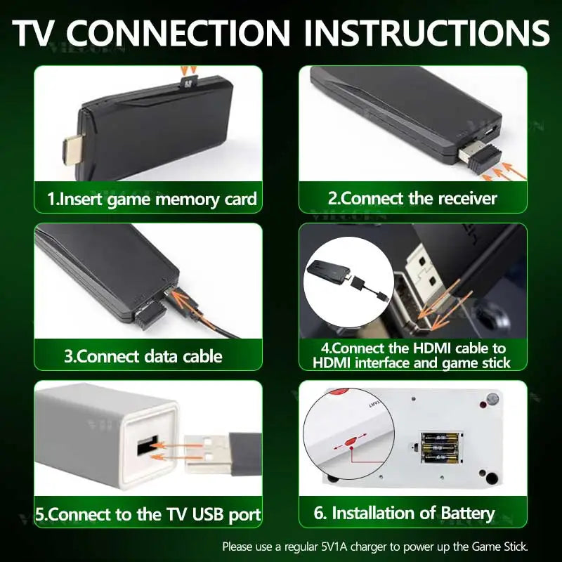 Arcade Video Game Console 4K HD Retro Games Stick For Mame FBA PS1 Arcade Emulator With Dual Joystick