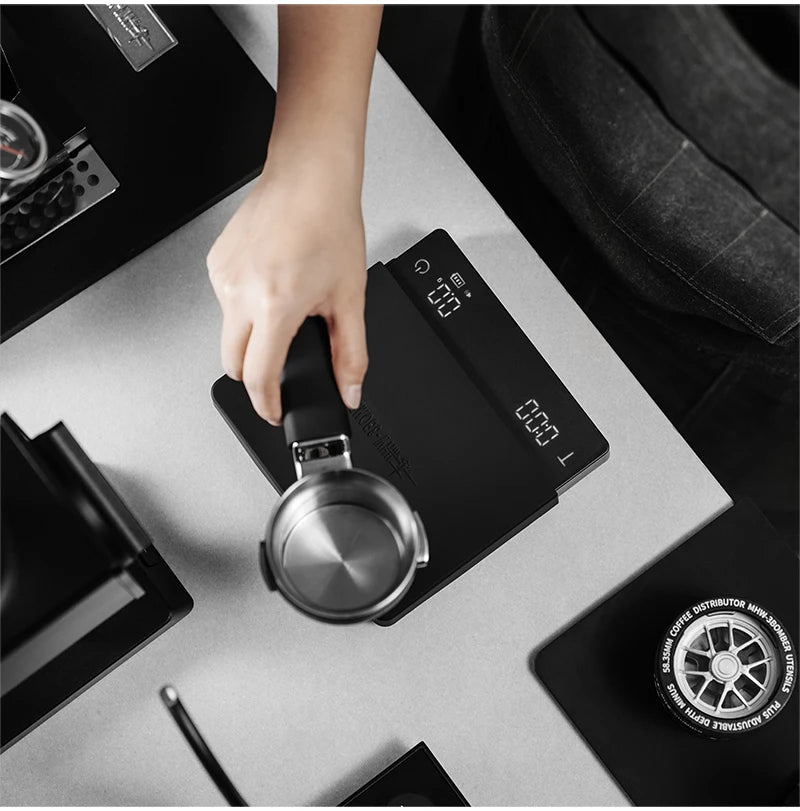MHW-3BOMBER Upgrade Digital Kitchen Coffee Scale High Precision Rechargeable Espresso Electronic Scale Barista Accessories