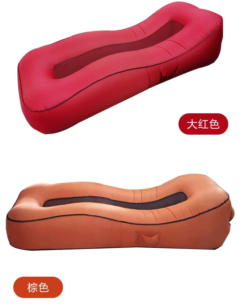 Lazy Inflatable Sofa Outdoor Portable Automatic Fast Inflatable Bed Camping Picnic Air Cushion Bed Anti-rollover