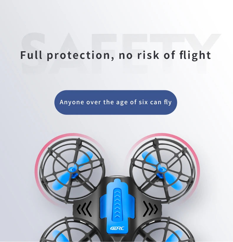 4DRC V18 Mini Drone 3D Flip Headless Mode Drones Air Pressure Height Maintain RC Quadcopter Dron Children's Toy Gift NEW