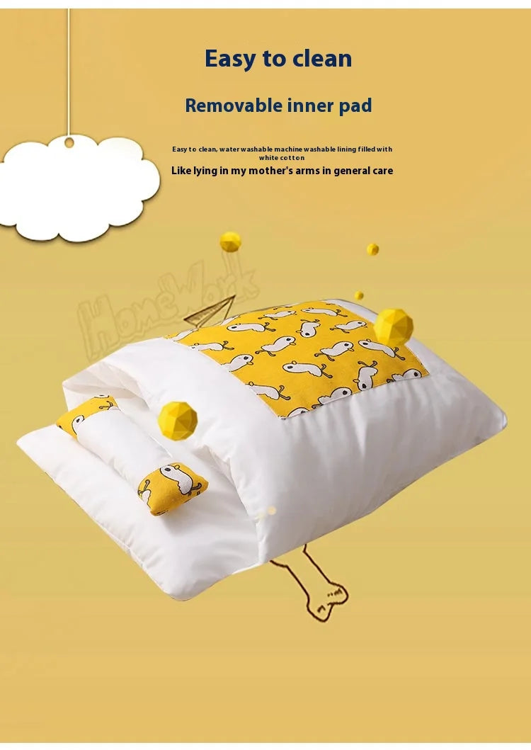 Japanese style cat sleeping bag, washable, semi enclosed cat bed, warm cat bed, winter cat house, cat bed