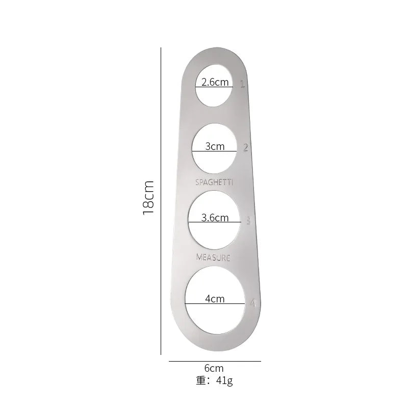 4 Holes Spaghetti Measurer Stainless Steel Kitchen Accessories 1Pcs Pasta Noodle Measure accessoires de cuisine  spaghetti