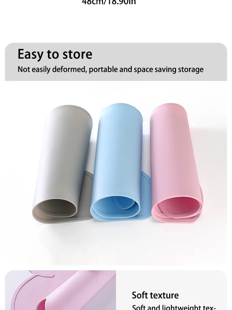 Cloud style Pet Feeding Mat for Cats and Dogs with Nonspill Nonslip Waterproof Leakage Food Easy to Clean Silicone Placemats