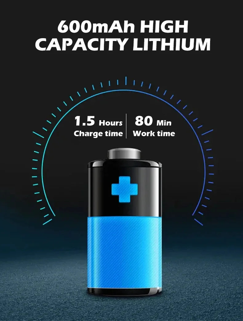 VGR Shaver Professional Razor Electric Shaver Portable Shaving Machine Rechargeable Reciprocating Razor LED Shaver for Men V-363