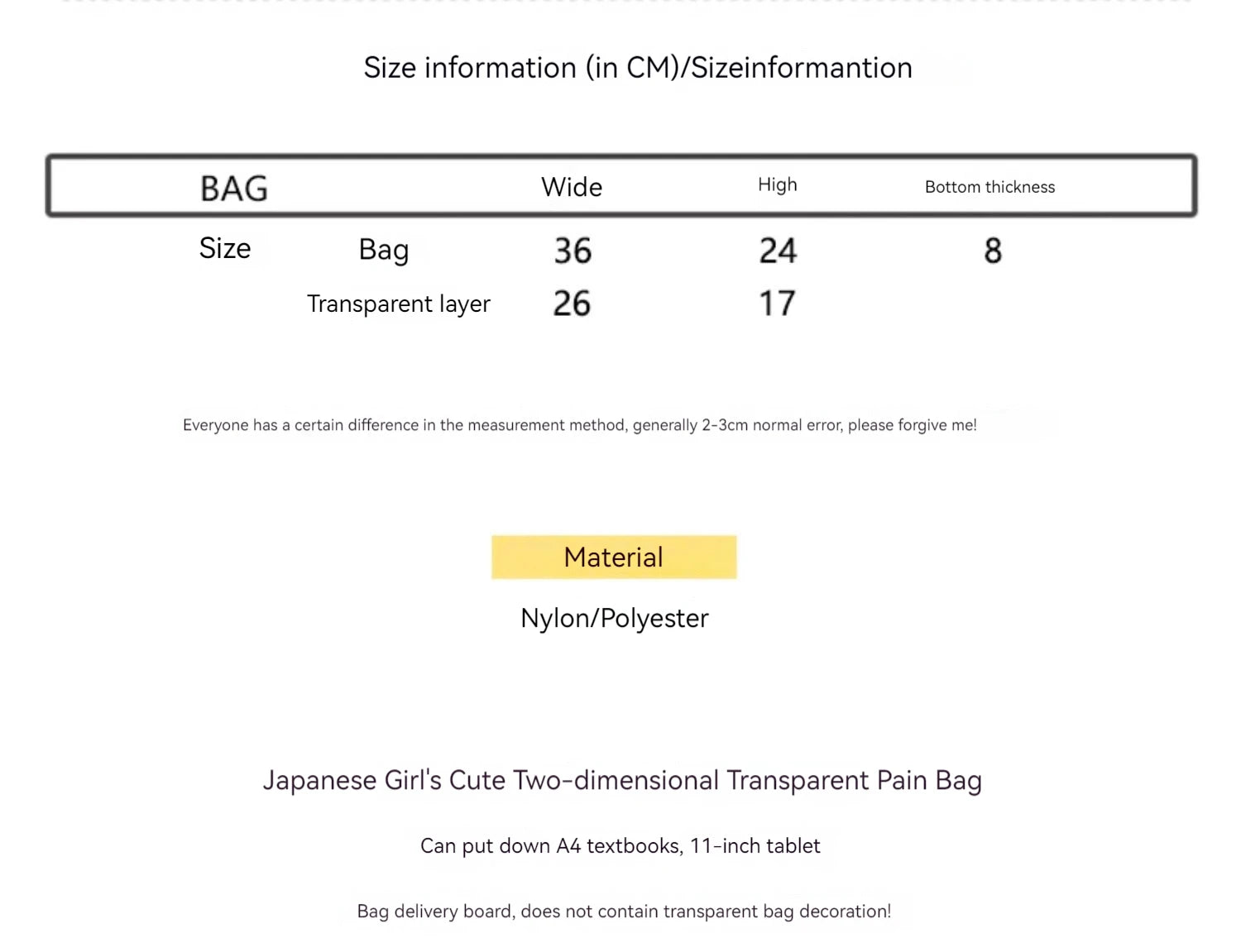 Ballet Girl Large Appetite Itabag Japanese Two-Dimension Single Shoulder Crossbody Bag Gift For Friends Women'S Handbag