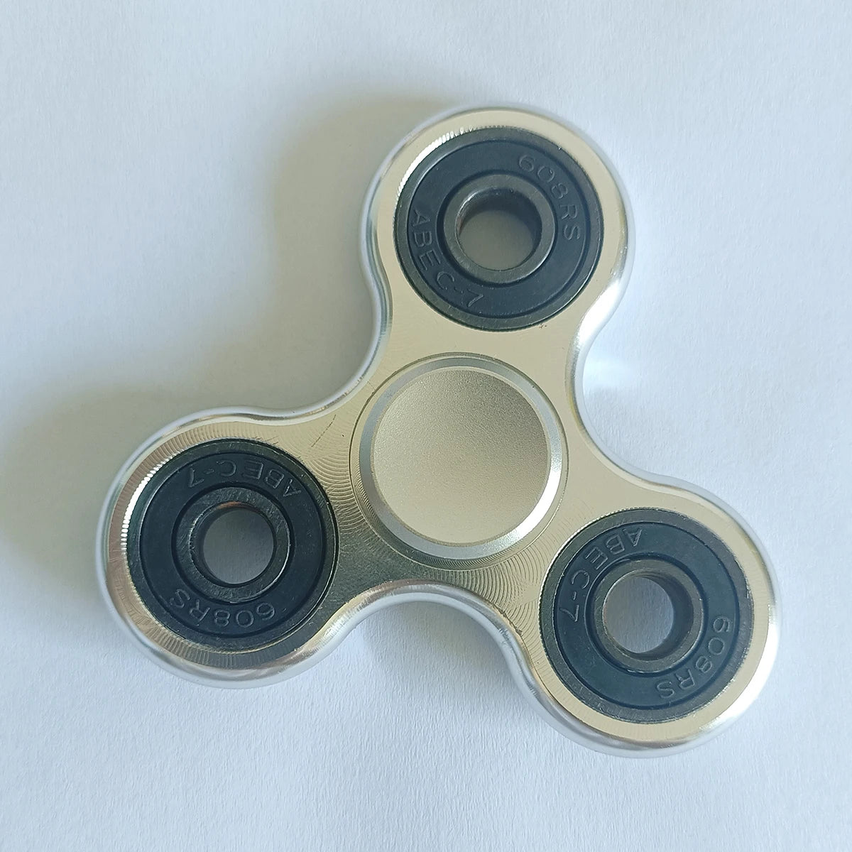 Aluminum Alloy Plating Fidget Spinner Metal Alloy R188 Mute Bearing Drawing Process Hand Spinner Stress Relief Adult Kids Toys