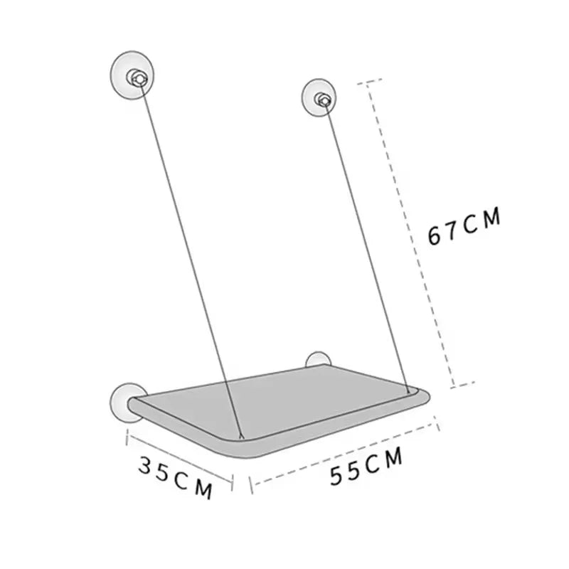 Winter Cat Window Hanging Hammock Bed Suction Cup Space Saving All Seasons Easy Install Pet Bed Cat Climbing Frame