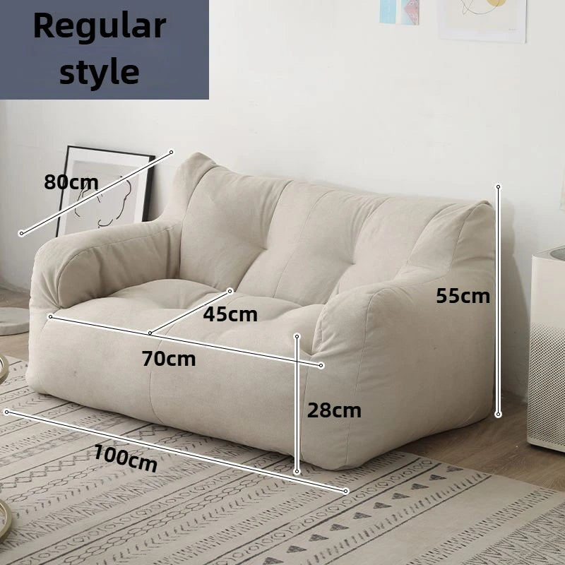 Lazy Bean Bag Sofas Giant Comfortable Beanbag Sofa Double Cute Fluffy Living Room Couches Large Modern Bedroom Tatami Couch