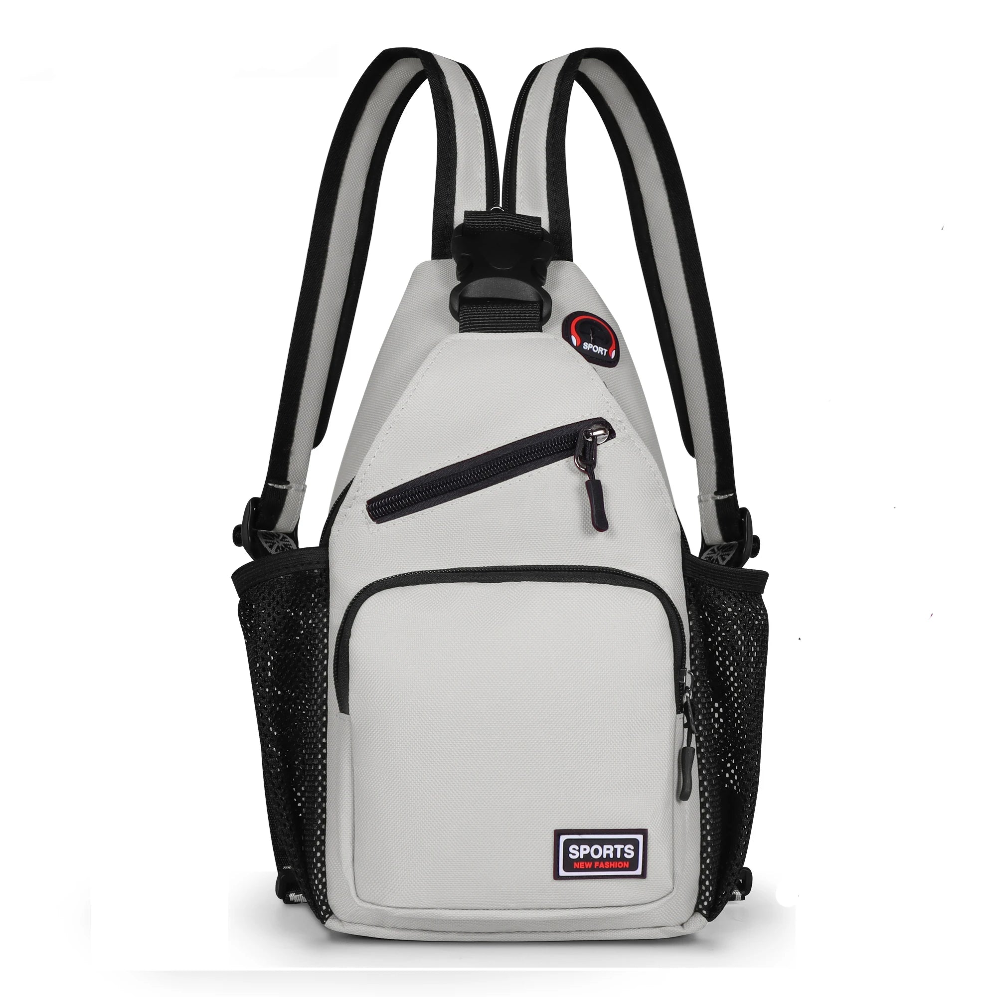 Women Chest Bags Adjustable Backpack and Single Shoulder Bag With Earphone Hole Girl Small Sports Travel Messenger Oxford Bag